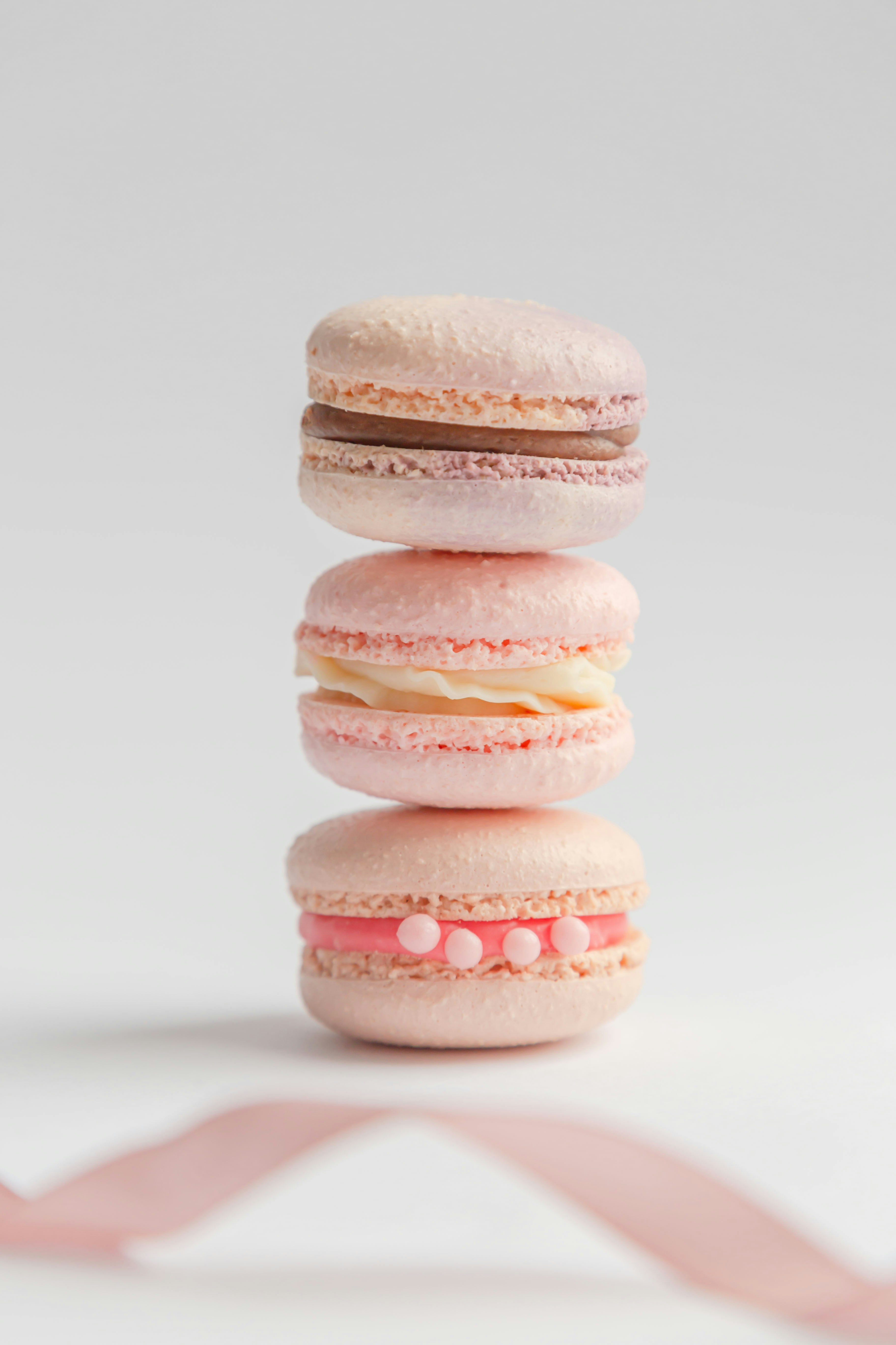 Stack of French macarons